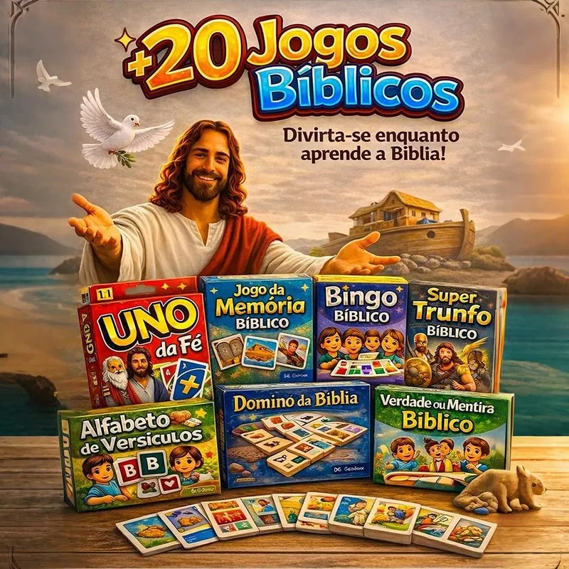 +20 Jogos Bíblicos para imprimir - Divirta-se enquanto aprende a Bíblia